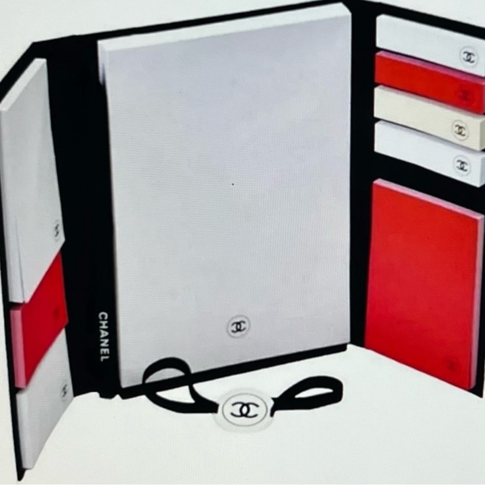 New Chanel Notebook Stationary Set- Paper, Sticky Notes, Pen ,